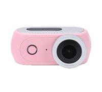 banapoy Flip Screen Action Camera for Vlogging, Sports Cycling and Outdoor Recording, 4K Magnetic Detachable Dual Battery System Camera with 250mAh 800mAh Battery Type C Fast Charge (Roseate)