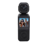 banapoy Handheld Action Camera, 4K 12MP Dual Lens 180 Degree Rotation WiFi Sports Video Recorder, Vlog Camera with Long Battery Life App Connection for Travel Hiking Cycling Surfing