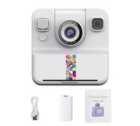 banapoy Instant Print Camera, 1080P Video 2.4 Inch Screen Thermal Printing Camera, Kids Instant with Portable Neck Strap for Children Ages 3-12