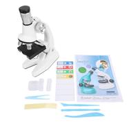 banapoy Kids Microscope Kit, 100/600/1200X Magnification Educational Microscope with LED Light, Slides, Science Experiments Kit for Students School Lab Early Learning