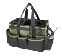 banapoy Large Cleaning Caddy Bag, Cleaning Supplies Organizer (Green)