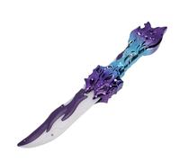 banapoy LED Light Up Sword, Retractable Color Changing Sword with Realistic Sound Effect, Quickly Unfolds, Future LED, Role Play Costume Party for Cosplay, Display (Purple)