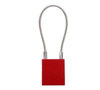 banapoy Lockout Tagout Cable Lock, Industrial Strength Aluminum Alloy Cable Padlock, Steel Lock with 2 Keys and 226 Lbs Pull Force for Industrial Shutdown Maintenance