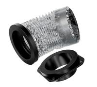 banapoy Magnetic Dryer Vent Coupling Kit, Airtight Seal Dryer Vent Connector Kit, Easy to Clean Coupling with Aluminum Foil Hose, 2 Clamps, for Most Machine