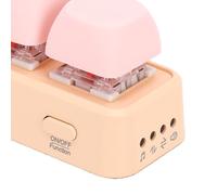 banapoy Mini 3 Key Macro Keypad for DOS, Ergonomic Programmable Keypads with RGB Backlight USB, for Work Games, Ideal for Designers Video Editors (Pink)