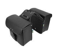 banapoy Motorcycle Saddlebags, 7.4L Motorcycle PU Leather Side Saddle Bags Panniers with Lock, Universal Side Luggage Bag for Roadster, Fit for Street 500