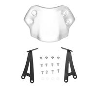 banapoy Motorcycle Windshield Windscreen, Motorcycle Wind Deflector, Front Flyscreen Windscreen Wind Protection, Replacement for Scrambler 400X 2024 2025 (Silver)
