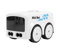 banapoy RC Bus Toy for Kids, ABS Infrared Sensing Gestures Control Toy Bus with LED Expression Light and Music, 4 Interactive Smart Modes, Model Cars Gifts for Boys Girls (White)