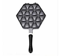 banapoy Samosa Making Pan, Nonstick Aluminum Samosa Baking Pan, Triangular Baking with Multi Cavity for Even Heat and Quick Cleanup for Home Kitchen Family Gatherings