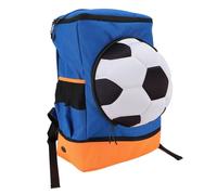 banapoy Soccer Backpack, Training Equipment Bag with Ball Compartment and Shoe Pocket, Breathable Mesh Back Panel for Football Sports Activities (Adult Size (Fits Size 7 Ball))