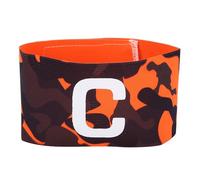 banapoy Soccer captains Armband, Nylon Elastic Adjustable Football Basketball Player Bands, Protective Arm Badge for Youth Adult Team Training (Orange)