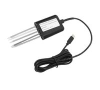 banapoy Soil NPK Sensor, 7 in 1 Soil Nutrient Intelligent Fertilizer Tester Probe, Portable USB Temperature Humidity Detector, for Agricultural, Greenhouse, Garden