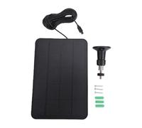 banapoy Solar Charger for Video Doorbell, 10W Solar Panel, Water Proof Portable Panel Charger, with USB Type C Output, for Security Cameras, LED Lights, Small Electronics