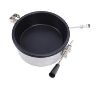 banapoy Stainless Steel Popcorn Pot, Stovetop Popcorn Maker Large Capacity for Family, Even Heating Easy to Clean, with Lid for Movie Night Gas Electric Stovetop