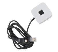banapoy USB Fingerprint Scanner, Hello Support 360 Degree Touch Fast Recognition PC Fingerprint Reader, Laptop Reader with 1.5m Cable for 10 11 (Silver)