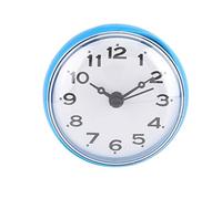 banapoy Waterproof Clock, Attached Bathroom Clock, Abs Waterproof Clock For Bathroom Or Kitchen Attaching To The Bathroom Wall, Tile Or Mirror for Kitchen Bathroom(blue)