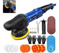 Banas 1200W Dual Action Polisher DA Polishing Machine Car Buffer, 12mm Eccentricity, Adjustable 6 Speeds, for Vehicles/Furniture/Tile Care Detailing Polishing Clean; Suitable for Novices & DIY Project