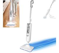 Banas 1500 W Smart Electric Steam Mop, with 400 ml Water Tank & 4.8 m Cord - Integrated Design, Long Endurance, 20s Quick Heating, 2-Gear Steam Volume, Multi-Surface Floors Cleaning, White & Grey