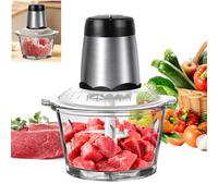 Banas 300W 220V Electric Meat Grinder, Electric Food Processor for Kitchen Meat Grinder 2L with 4 Durable Blades, 2 Speed adjustable Meat Mincer