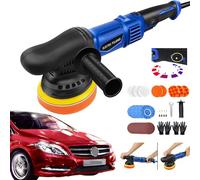 Banas Dual Action Car Polisher, 1200W DA Car Buffer Polisher Machine Orbit 12mm, 6 Variable Speeds Ajustable (2800-5800RPM), 120mm Disc(5inch), for Car Detailing/Complex Shapes and Localized Repair