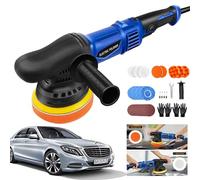Banas Dual Action Polisher, Random Orbit Polishing Machine, 1200W DA Car Buffer with 5inch Polishing Disc, for Buffing Metal, Plastic, Tiles, Car Paint etc., Includes Buffing Pads Kit and 6 Speed Dial