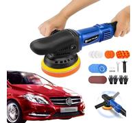 Banas Multi-Purpose 1200W Dual Action Polisher DA Polishing Machine Car Buffer, 12mm Eccentricity, Adjustable Six Speed Dial, for Car/Motorcycle/Boat/Furniture/Tiles Care Detailing Polishing Clean