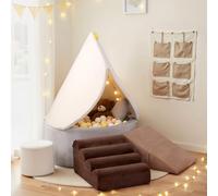 BanaSuper Kids Soft Play Set, Foam Climbing Blocks with Convertible Play Tent & Ball Pit (Balls Not Included) for Toddlers, Indoor Foam Play Set for Home Nursery, Montessori Toys for Kids