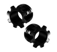 2PCS Acrylic Black Gear 00g 10mm Flesh Fancy Casting Screw Ear Gauge Earring Tunnel Plug Stretcher Piercing Jewellery 5758