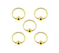 BanaVega 5PCS Anodized BCR Earrings 20g 5/16 8mm 3mm Ball Cartilage Tragus Nose Septum Earrings Eyebrow Piercing Jewellery 5022