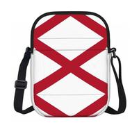 BANBADP Alabama State Flag Printed Shoulder Purse for Women, Compact Crossbody Bag with Adjustable Strap for Travel Party