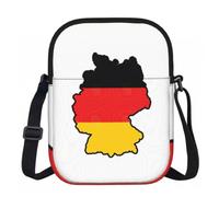 BANBADP German Flag Map Printed Shoulder Purse for Women, Compact Crossbody Bag with Adjustable Strap for Travel Party