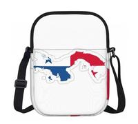 BANBADP Panama Flag Map Printed Shoulder Purse for Women, Compact Crossbody Bag with Adjustable Strap for Travel Party