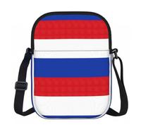 BANBADP Russian Flag Printed Shoulder Purse for Women, Compact Crossbody Bag with Adjustable Strap for Travel Party