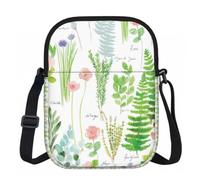 BANBADP Springtime Herb Garden Printed Shoulder Purse for Women, Compact Crossbody Bag with Adjustable Strap for Travel Party