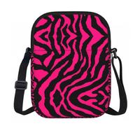 BANBADP Zebra Tiger Leopard pink Printed Shoulder Purse for Women, Compact Crossbody Bag with Adjustable Strap for Travel Party