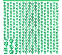 BANBAN 2 Pack Tropical Party Decorations 3.3x6.6ft Green Palm Leaves Photo Booth Prop Summer Jungle Leaf Foil Fringe Curtains for Hawaiian Luau Birthday Baby Shower Theme Party Decorations