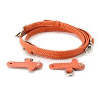 banbeln Mini Bags Leather Shoulder Strap Terracotta Nude TAUPE Nave Blue Bag Straps (Orange,SET)