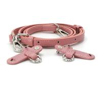 banbeln Mini Bags Leather Shoulder Strap Terracotta Nude TAUPE Nave Blue Bag Straps (Petals&Pink,SET)