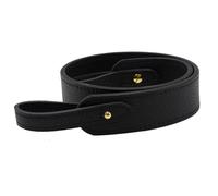 banbeln Women Bag Picotin 18 22 Lock Bag Strap Crossbody Length 67cm Wide Leather Straps (01-Noir-Black,Silver-Button)