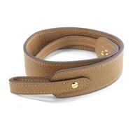 banbeln Women Bag Picotin 18 22 Lock Bag Strap Crossbody Length 67cm Wide Leather Straps (/Biscuit, Gold-Button)