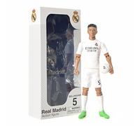 Banbo Sockers Toys Real Madrid Bellingham 8" Collectible Soccer Action Figure, White, Gold, Blue