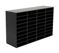 banborba 36 Compartments Desktop Literature Organizer Adjustable File Sorter Mail Center Magazine Holder Paper Storage Cabinet Classroom Keepers Mailbox for Office Home School