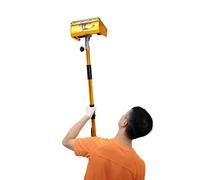 banborba Drywall Flat | Professional Drywall Taping Tools Flat Finishing Box Set with 90-150cm Extendable Handle | 5-Section Length Adjustable | 26.5cm Wide Quick Clean