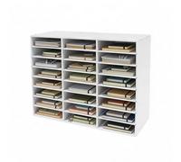 banborba PVC Board Literature Organizer, 24-Slot File Sorter, Removable Mail Sorter, Classroom Mailbox, Mail Organizer, Paper Storage Organizer for Office, Study, Classroom