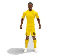 Megableu FFF Maignan No. 16 - 20 cm - Large Football Figure with 10 Dots - Official Licensed Product of the French Team - Football Toy with Ball - Gift for Fans in Blue