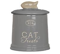 Banbury & Co Ceramic Cat Storage Jar, Grey