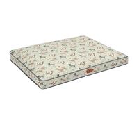 Banbury & Co Cotton Canvas Dog Mattress - Support Cushion Bed with Washable Removable Cover & Non-Slip Base, Rural Retreats Print (76 x 55 x 9cm (LxWxH))