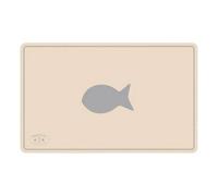 Banbury & Co Fish Dog Feeding Mat Cream (One Size)