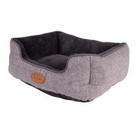 Banbury & Co Herringbone Square Bed Faux Small