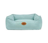 Banbury & Co Large Dog Bed | Seafoam Corduroy Cosy Washable Box Bed with Removable Cushion, Non-Slip Base, Soft Supportive Design for Medium & Large Dogs & Puppies | Turquoise, 74x60x24cm